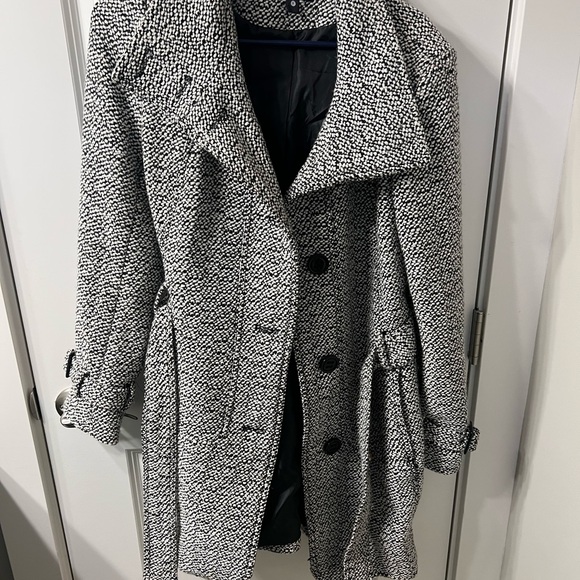 Worthington Jackets & Blazers - Worthington Black and White Trench Coat